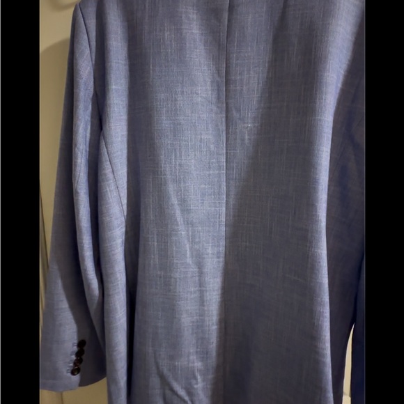 Ann Taylor blue cross weave blazer, size 18 - Picture 5 of 13